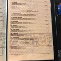 Menu at Masala House in Portimao