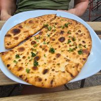 Garlic pizza at Plant by Kat's Kitchen in Keswick