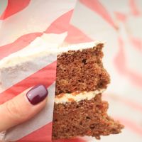 carrot cake at Plant by Kat's Kitchen in Keswick