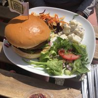 A “basic burger" at Plant by Kat's Kitchen in Keswick
