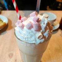 Cotton candy oat milkshake #Veganuary at Plant by Kat's Kitchen in Keswick