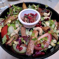 Buddha Bowl with amazing tofu at Plant by Kat's Kitchen in Keswick