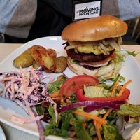 The Works burger at Plant by Kat's Kitchen in Keswick