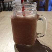 Strawberry, banana + apple smoothie   at Plant by Kat's Kitchen in Keswick