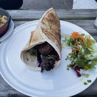 Classic falafel wrap  at Plant by Kat's Kitchen in Keswick