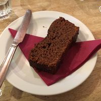 Vegan gingerbread cake at Plant by Kat's Kitchen in Keswick