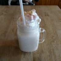 Almond milk Hazelnut flavoured shake at Plant by Kat's Kitchen in Keswick