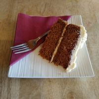 Carrot cake at Plant by Kat's Kitchen in Keswick