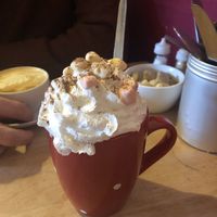 Awesome vegan hot chocolate  at Plant by Kat's Kitchen in Keswick