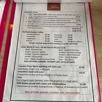 Menu at Plant by Kat's Kitchen in Keswick