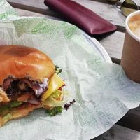 The Works burger  Absolutely Awesomeness 😋😋👌 at Plant by Kat's Kitchen in Keswick