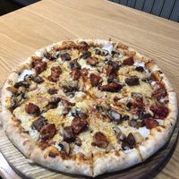 Meat feast stuffed crust.  at Veggie Supreme in Wolverhampton