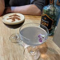 Zepplin and an espresso martini at The Allotment in Manchester