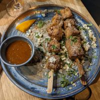 Satay tofu skewers at The Allotment in Manchester