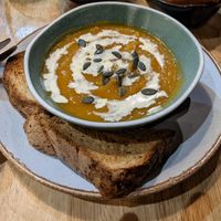 Apple and squash soup at The Allotment in Manchester