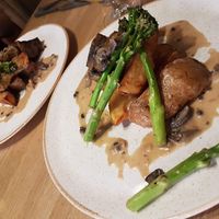 Aubergine steak! at The Allotment in Manchester