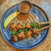Satay skewers at The Allotment in Manchester