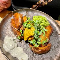 Banana Blossom 'Fish' and Chips at The Allotment in Manchester