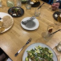 roasted salad, curry, miso mushrooms and tempura veg  at The Allotment in Manchester