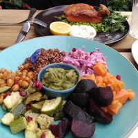 Fish&chips and the summer dish at The Allotment in Manchester