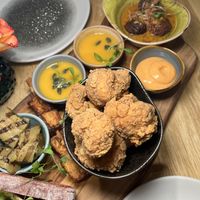 Battered cauliflower   at The Allotment in Manchester