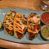 Tacos filled with jackfruit at The Allotment in Manchester