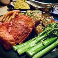 Tofu ham roastted #Veganuary at The Allotment in Manchester