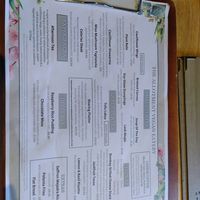 Menu at The Allotment in Manchester