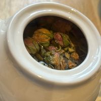 Rose petal tea  at The Allotment in Manchester