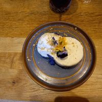 Banoffee Cheesecake with Vanilla Ice Cream. at The Allotment in Manchester