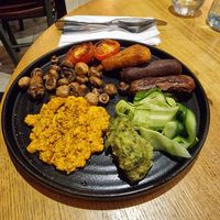 British breakfast at The Allotment in Manchester