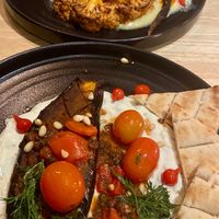 Harissa Cauliflower and Roasted Aubergine specials  at The Allotment in Manchester