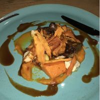 Mushroom rosti bland main course at The Allotment in Manchester
