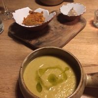 Cauliflower and mushroom soup  at The Allotment in Manchester