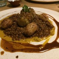 Confit Aubergine, Puy Lentil & Red Wine Ragout, Quinoa at The Allotment in Manchester