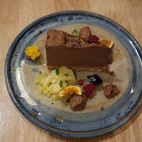 Amazing chocolate orange cheesecake at The Allotment in Manchester