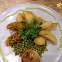 Fish and chips at The Allotment in Manchester