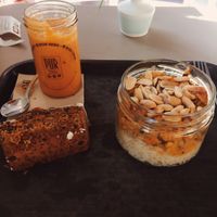Vegan Mafé, pumpkin cake and fresh juice at PUR etc Strasbourg-Malraux in Strasbourg