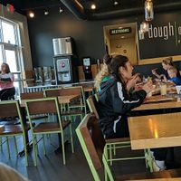 Please eat pizza with a pleasant person. at Doughocracy in Geneva