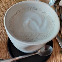 Peanut latte at Joy Healthyfood in Montpellier