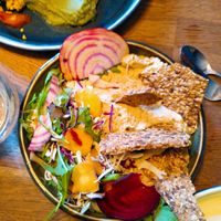 Hummus at Joy Healthyfood in Montpellier