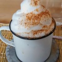 Chai latte with coconut milk at Joy Healthyfood in Montpellier