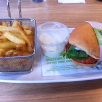 Vegan burger menu at Friends & Brgrs in Copenhagen