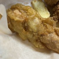 Battered sausage   at The Veggie Chippy in Birmingham