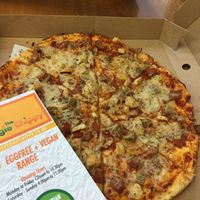 vegan pizza at The Veggie Chippy in Birmingham