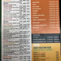 Menu p2 at The Veggie Chippy in Birmingham