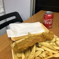 Vod and chips!  at The Veggie Chippy in Birmingham