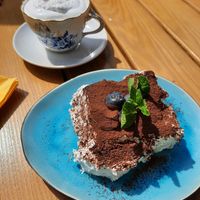 Tiramisu and Berry cream dessert at ATAYA in Berlin