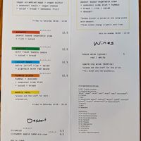 Menu page at Ataya Caffe at ATAYA in Berlin