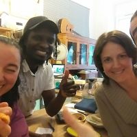 Elisabetta  y Bashir súper amables se sacaron una foto al final   at ATAYA in Berlin